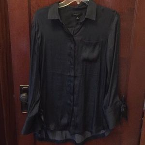 Grey banana republic button up shirt
